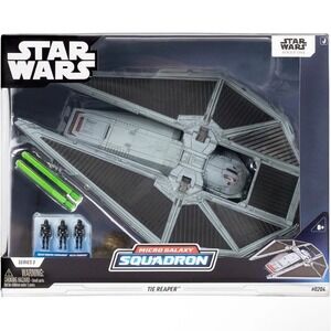 Star Wars Micro Galaxy Squadron TIE Reaper 9in Vehicle w/ Three Micro Figs